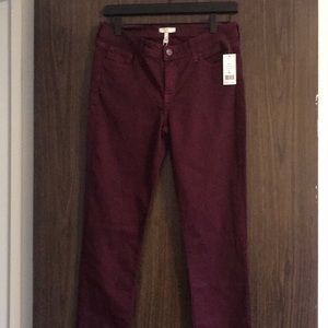 Joie deep red nailah pant